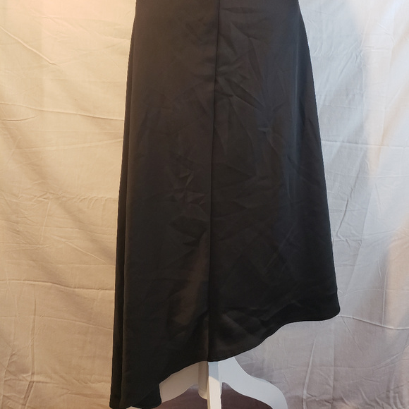 Mossimo Long Black Slanted Hem Skirt 16 - Picture 3 of 3